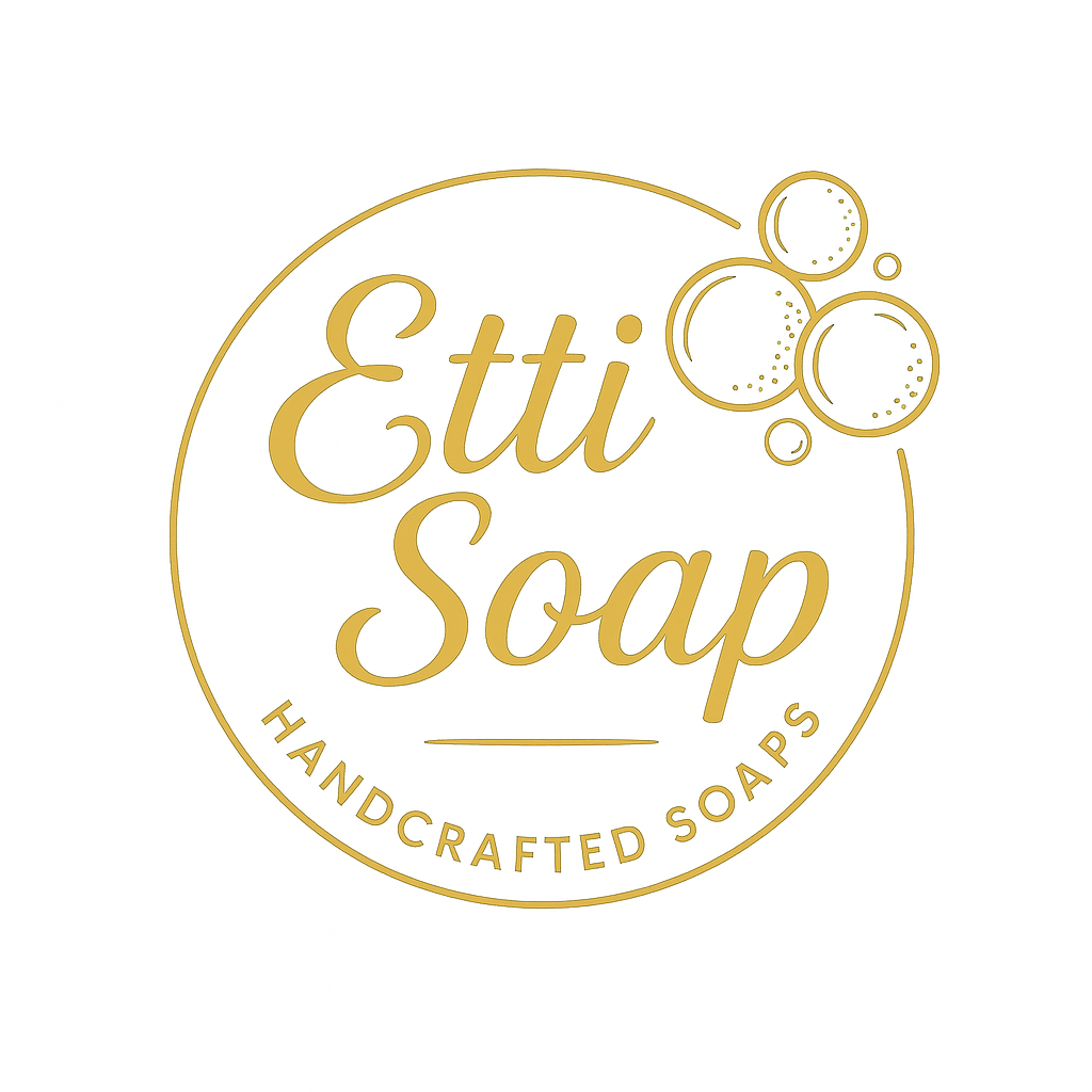Etti Soap gold logo watermark – handmade artisan soaps and lip care brand