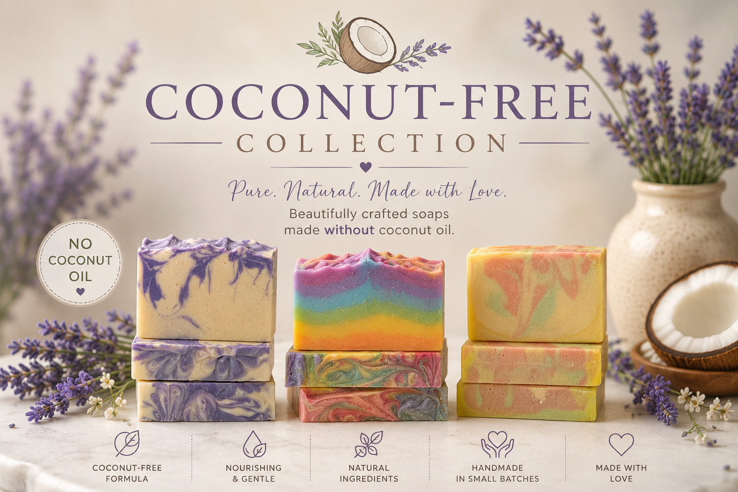 🥥 Coconut-Free Soaps