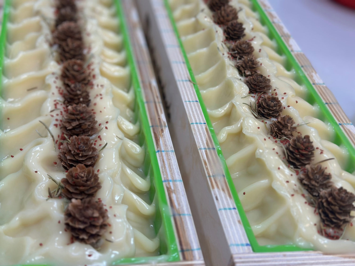 Collection of handcrafted soap bars with creamy lather and natural ingredients