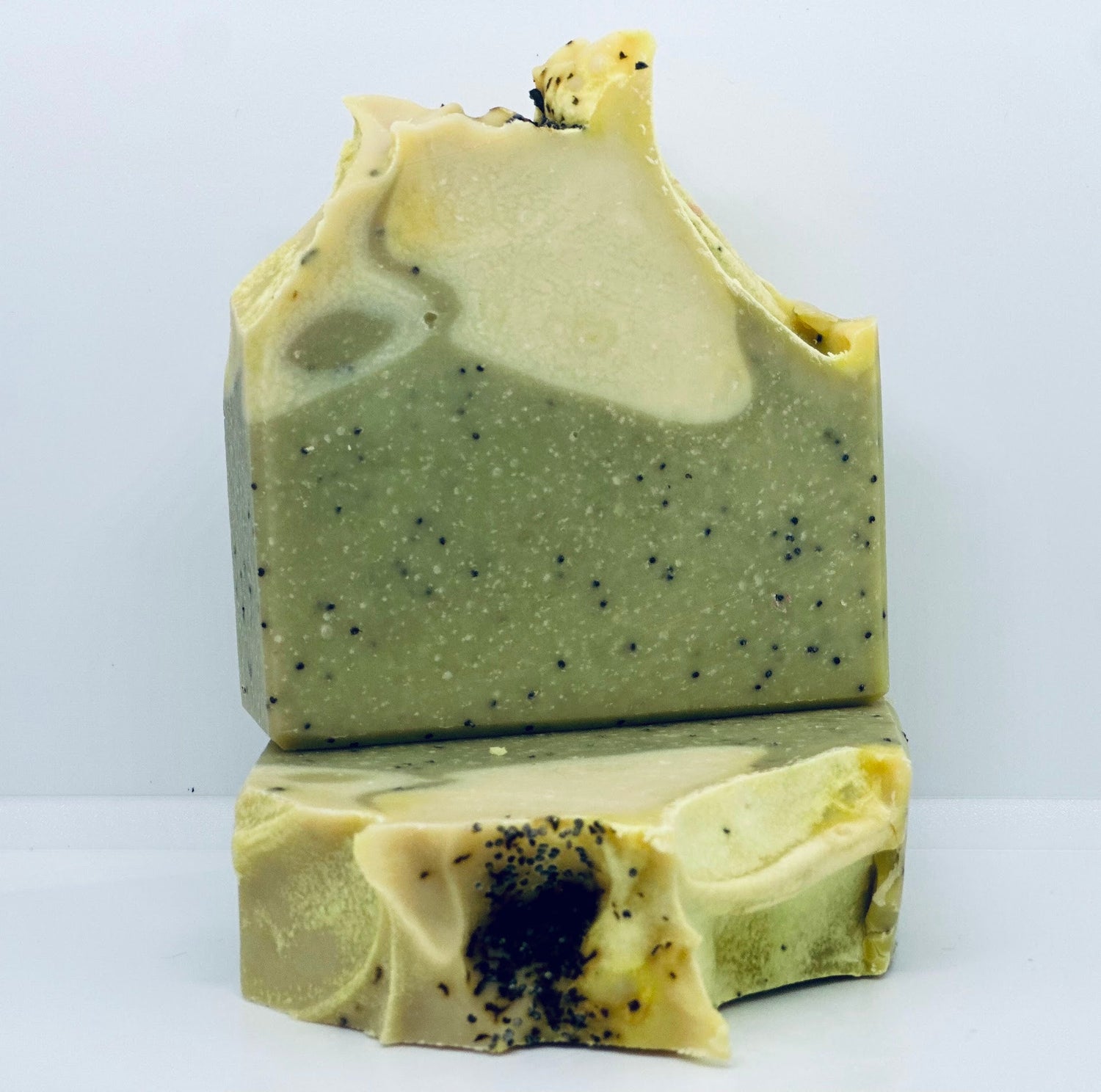 Handmade aloe vera soap bars with natural clays and botanicals