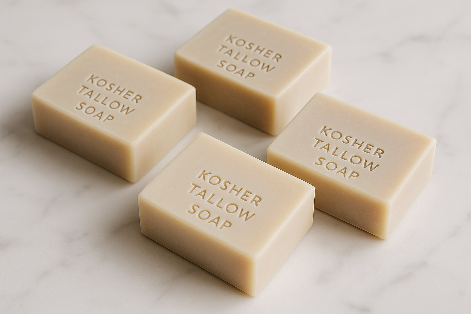 Handcrafted kosher tallow soaps with natural botanicals