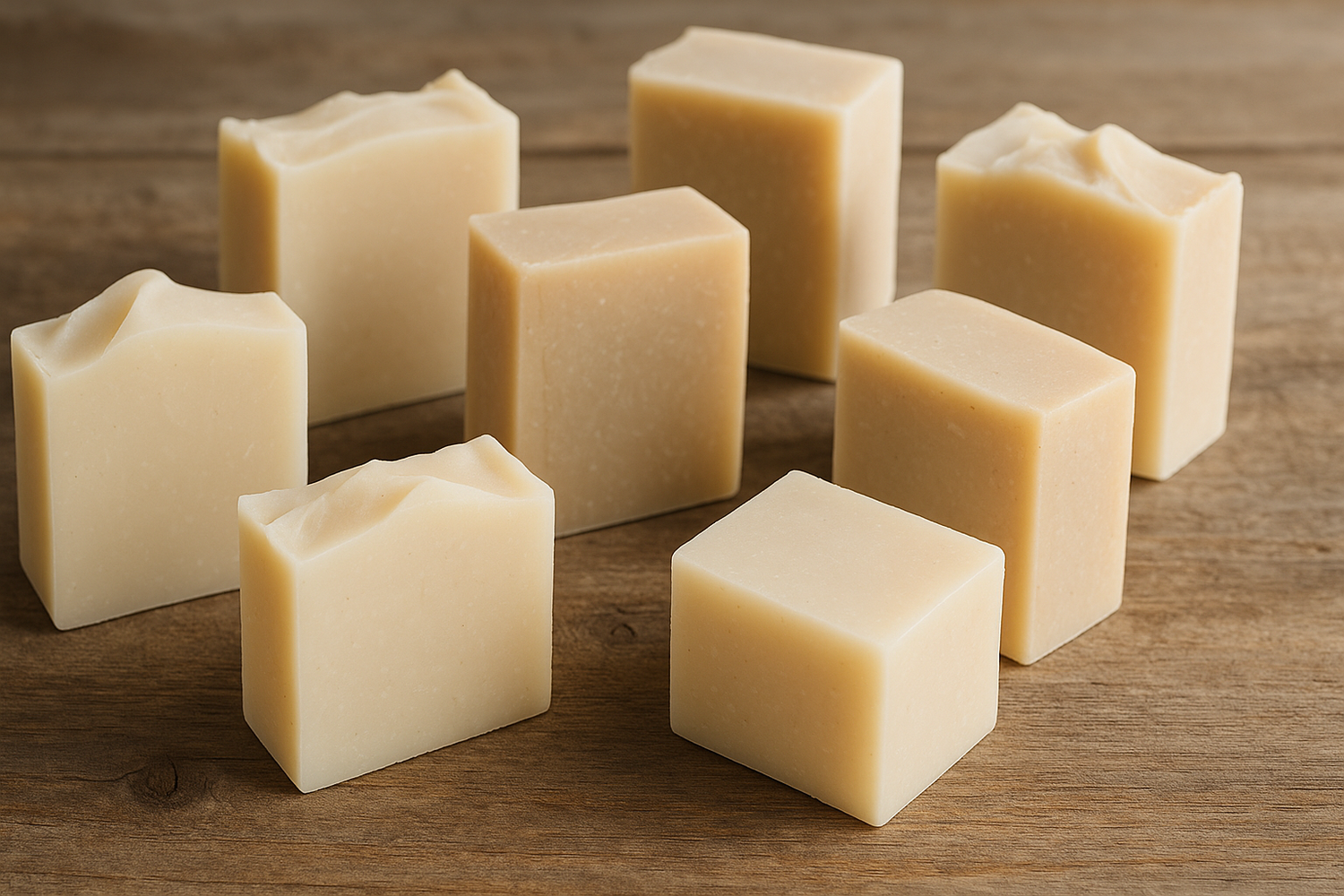 Handmade cold process unscented soap collection by Etti Soap