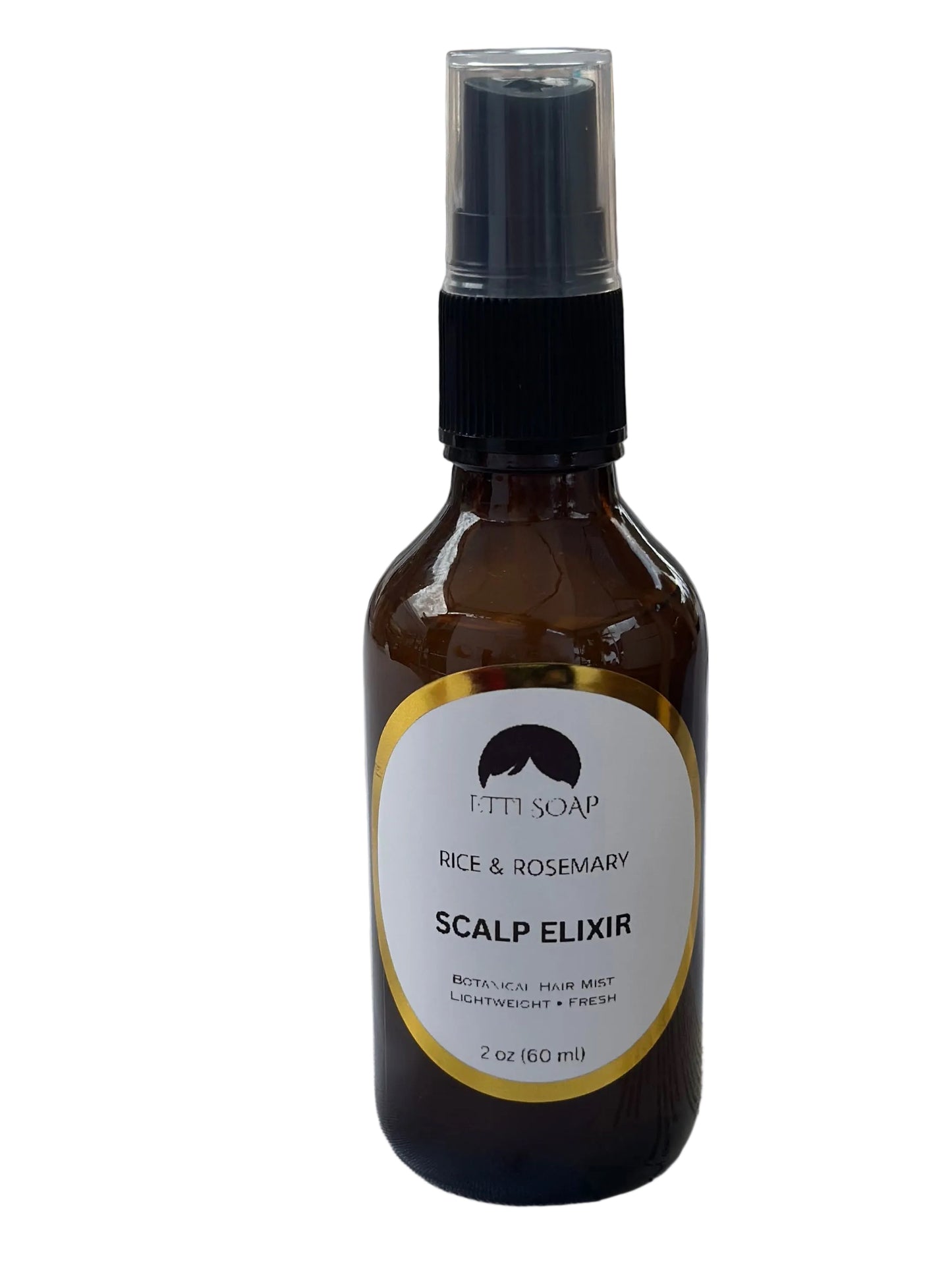 Rice & Rosemary Scalp Elixir Spray | Leave-In Hair & Scalp Care | Botanical Growth Mist 2oz