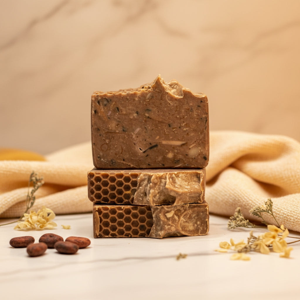 Cashmere Cocoa – Handmade Shea Butter Confetti Soap