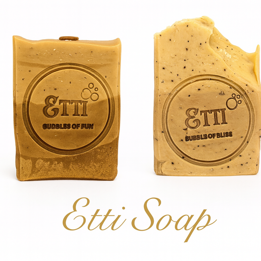 Velvet Coffee Brew Soap handmade with natural coffee grounds and nourishing oils, artisan cold process bar for gentle exfoliation