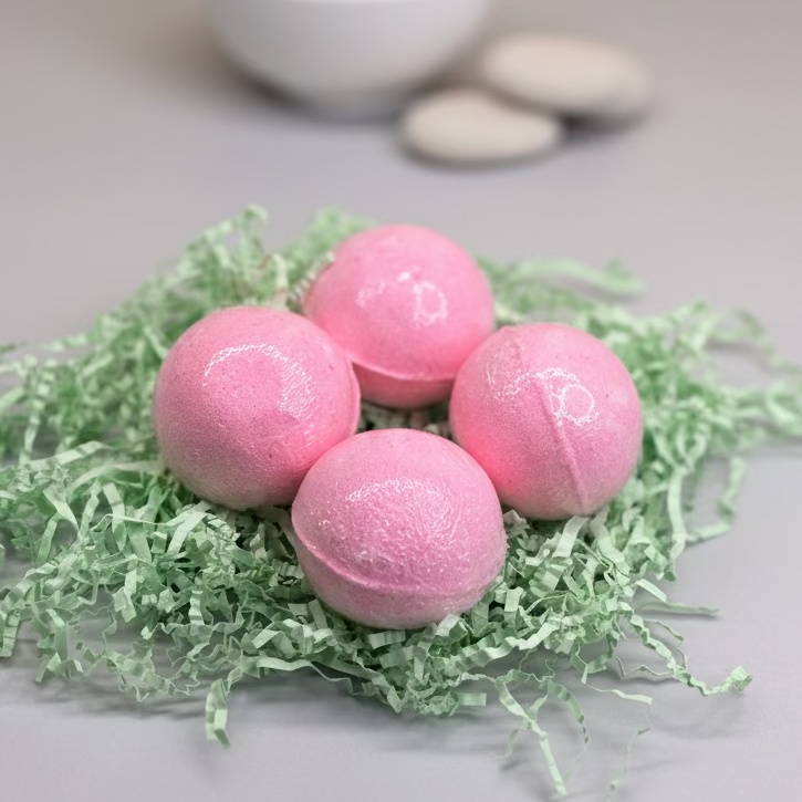 Handmade Goat Milk Bath Bombs, Set of 4