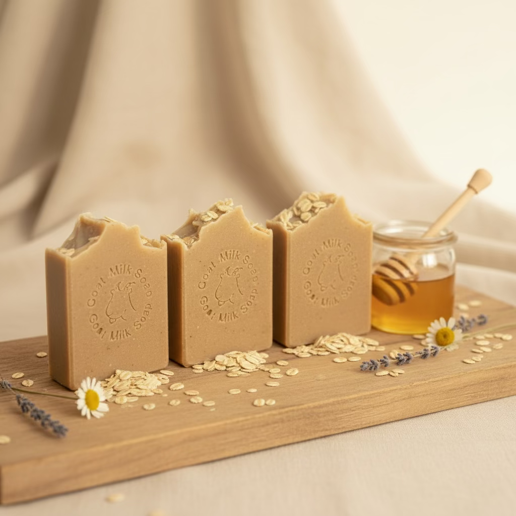 Cream Dream Handmade Goat Milk Honey Oatmeal Soap