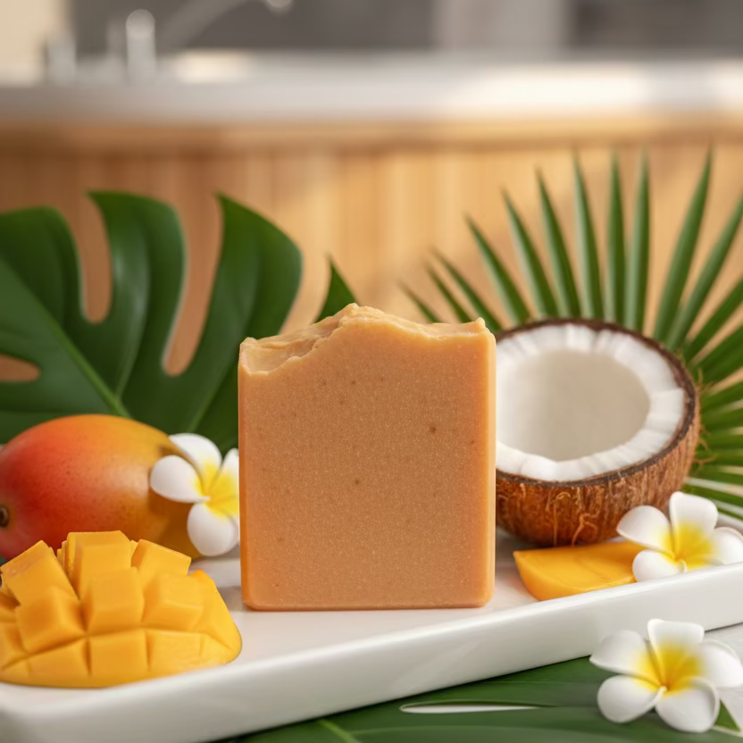 The Blushing Sister – Honey Tallow Mango Coconut Soap