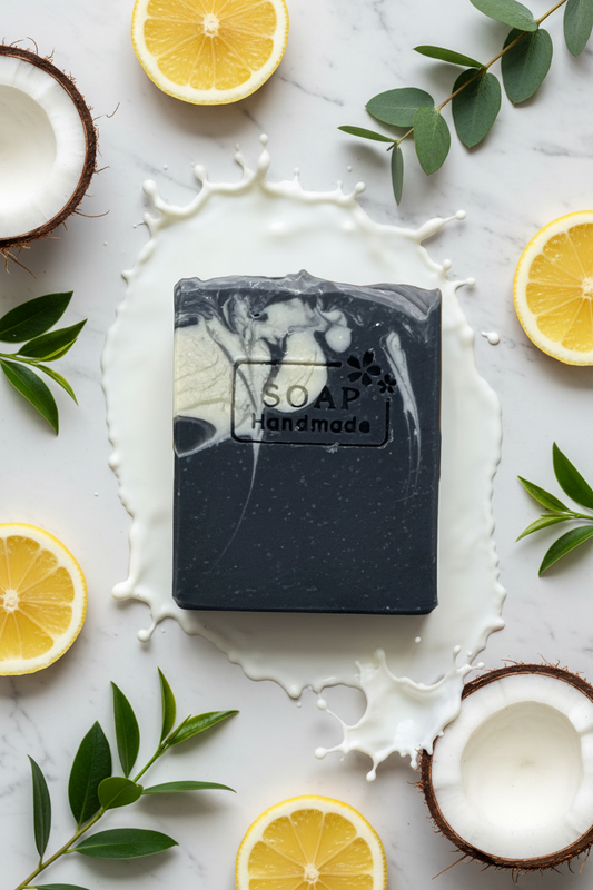 Charcoal Detox Soap | Tea Tree, Eucalyptus & Lemon Handmade Soap