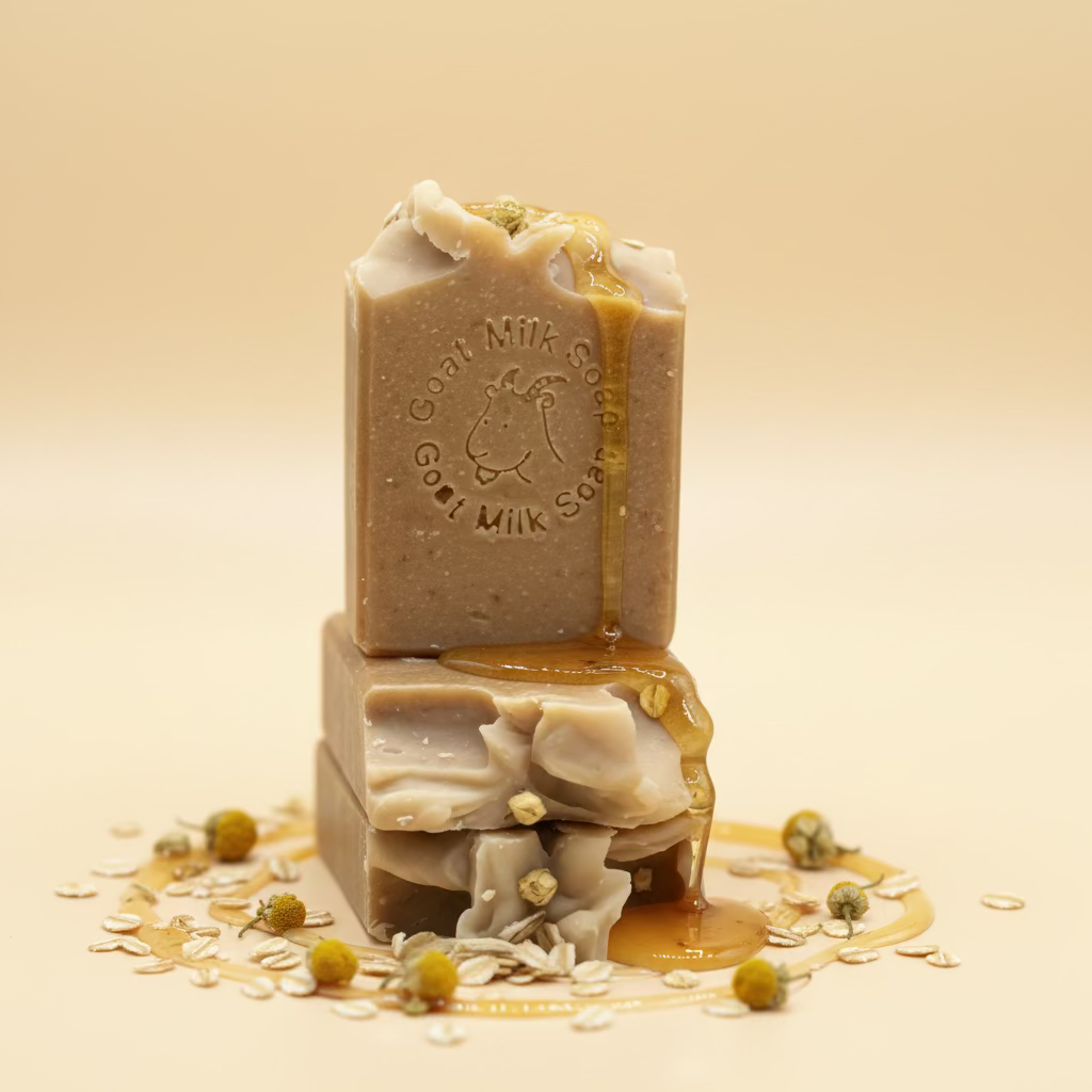Cream Dream Handmade Goat Milk Honey Oatmeal Soap