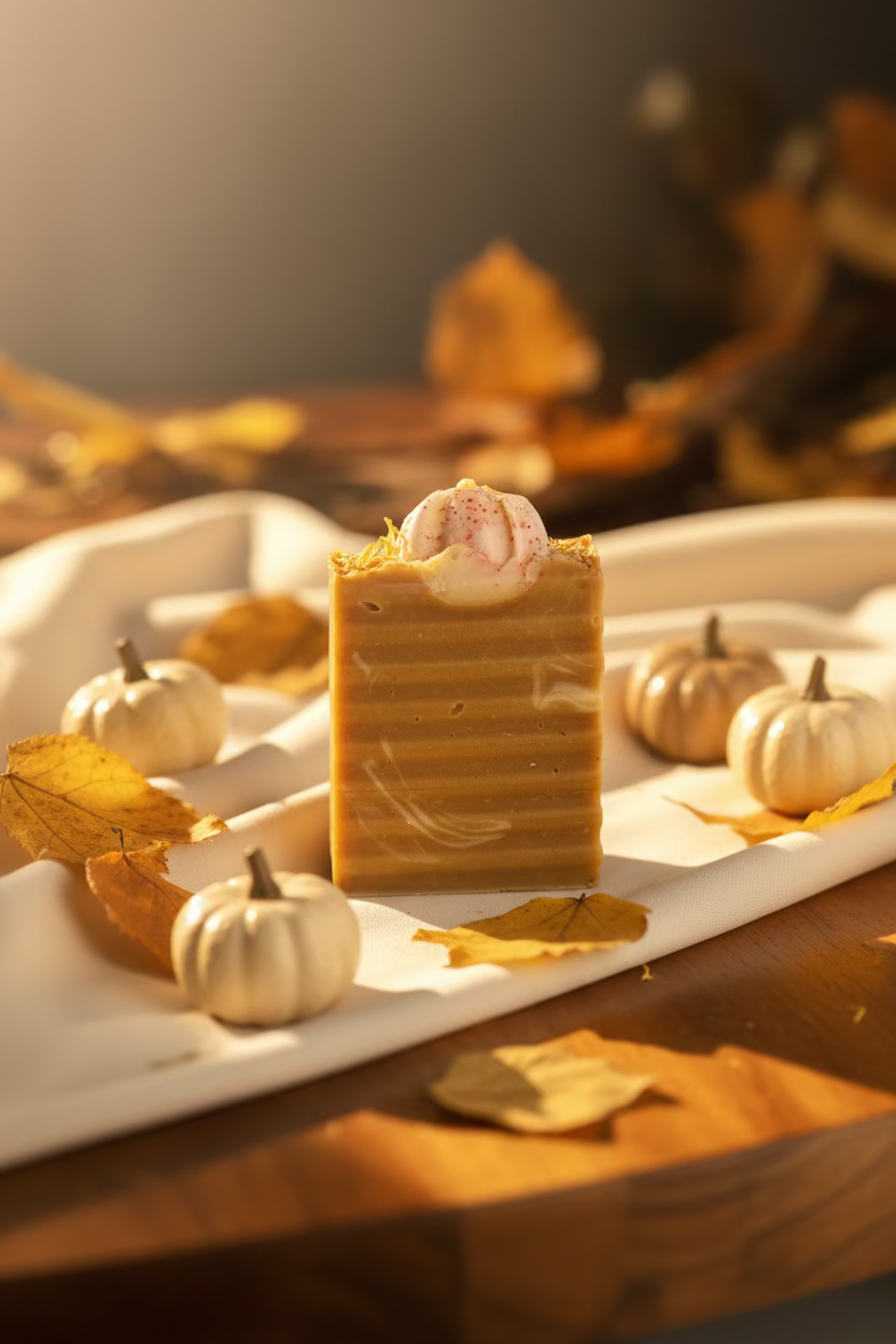 Pumpkin Field – Limited Edition Coconut Cream And Honey Handmade Fall Soap