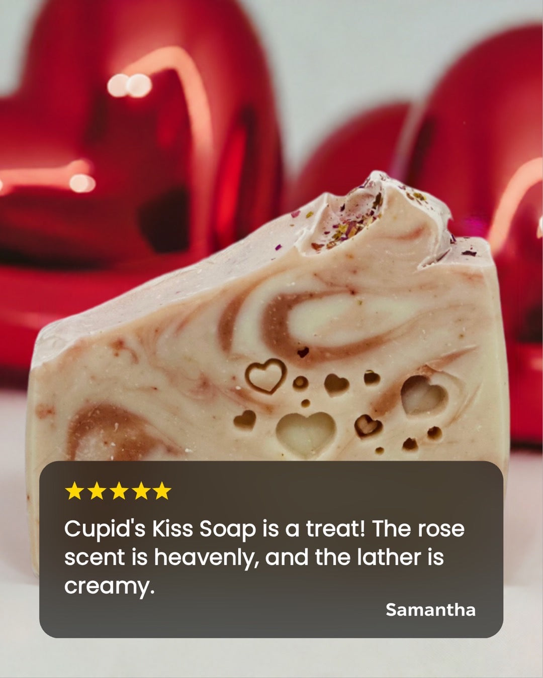 Cupid’s Kiss Soap | Valentine’s Day Gift, Romantic Heart Soap, Limited Edition Love Soap