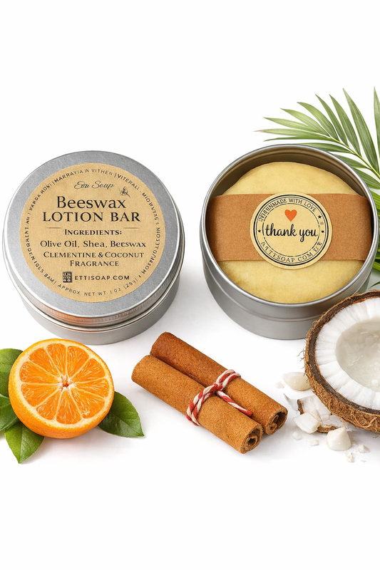 Mandarin Coconut Body Melt Bar | Solid Lotion Bar