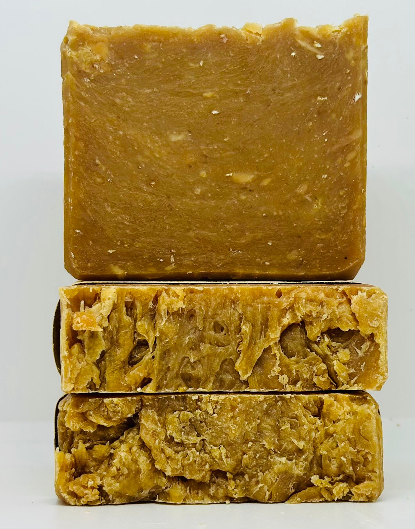 Honey & Goat Milk Soap |Bee Pollen  | Naturally Nourishing Cleanse |HOT PROCESS SOAP