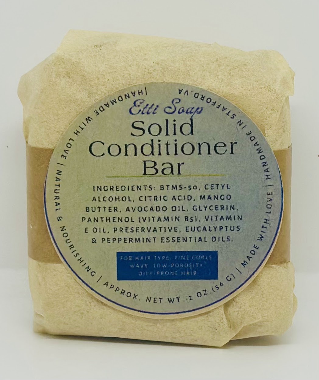 Solid Conditioner Bar – Nourishing & Lightweight Conditioning