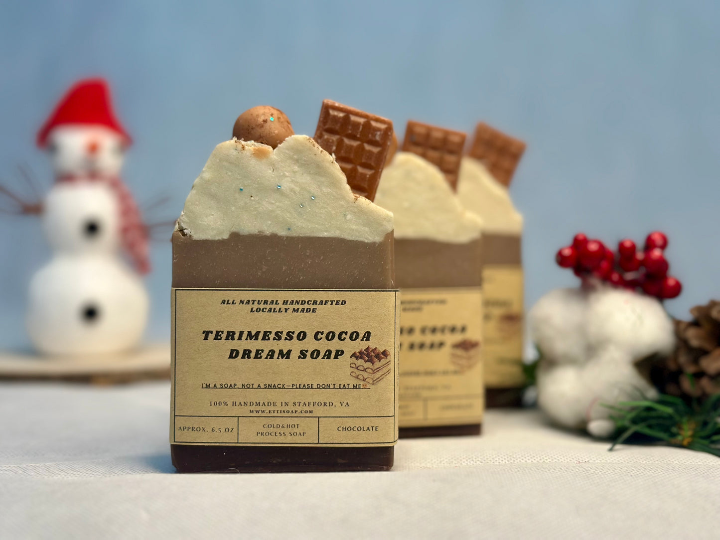 Terimesso Cocoa Dream Soap | Luxurious Chocolate-Scented Artisan Soap