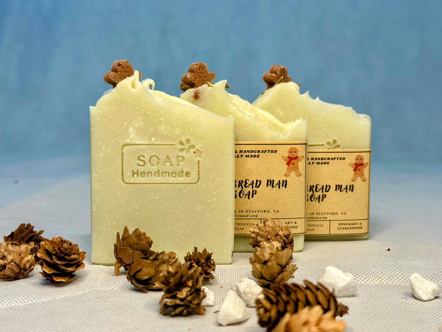 Gingerbread Man Soap | Handmade Rosemary, Cedarwood & Ginger Soap