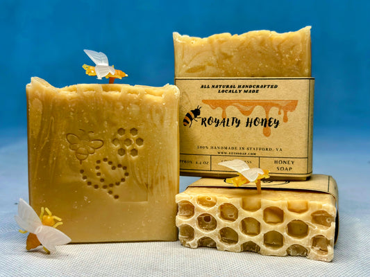 Royalty Honey Soap Bar | Luxurious Handmade Soap with Honey & Golden Glow