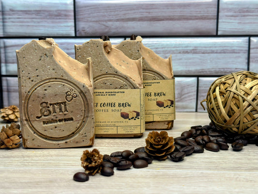 Velvet Coffee Brew Soap | Handmade Coffee Soap with Gentle Exfoliation