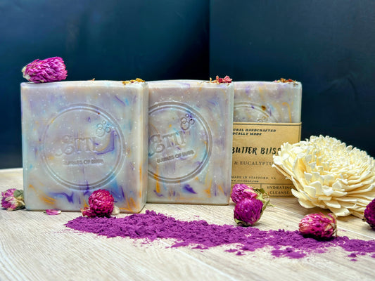 Shea Butter Bliss Soap | Handmade Natural Soap with Lemon & Eucalyptus