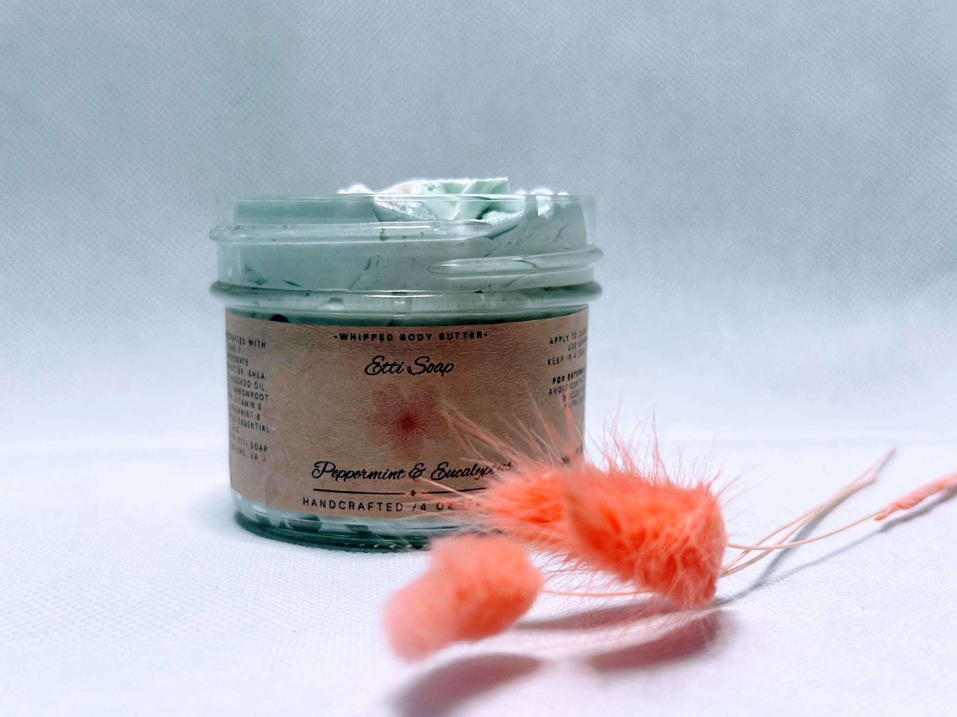 Artisan skincare balm made with mango butter and shea butter