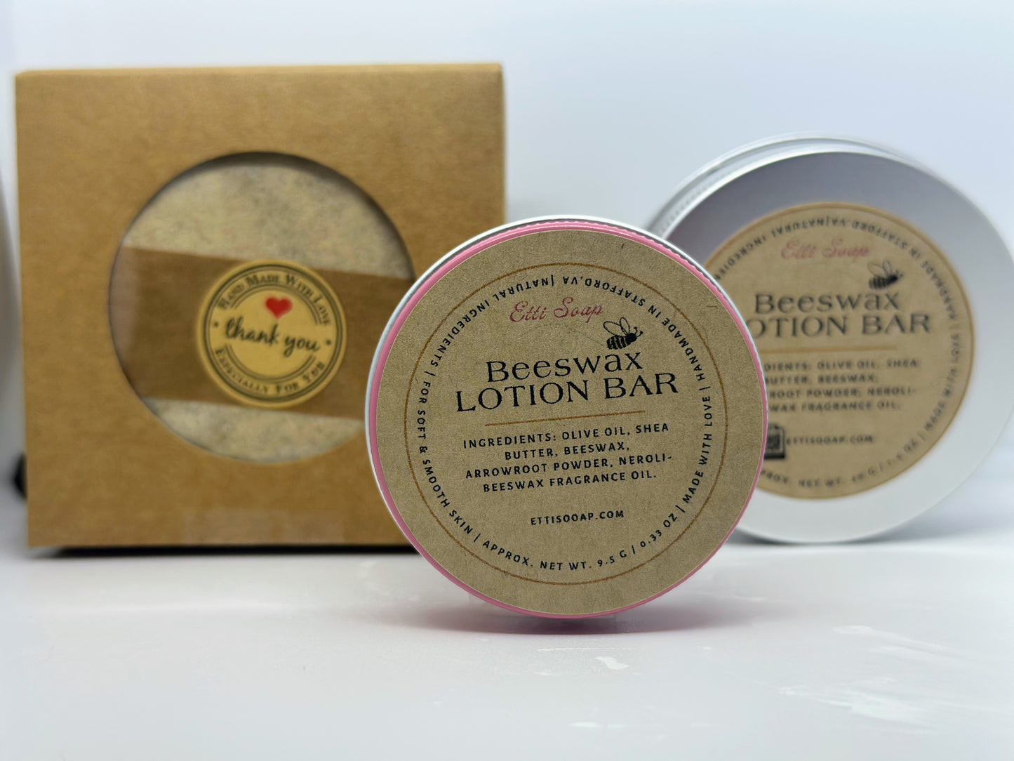 Beeswax Lotion Bar | Handcrafted Moisturizing Solid Balm for Soft Skin | Travel-Friendly Skincare