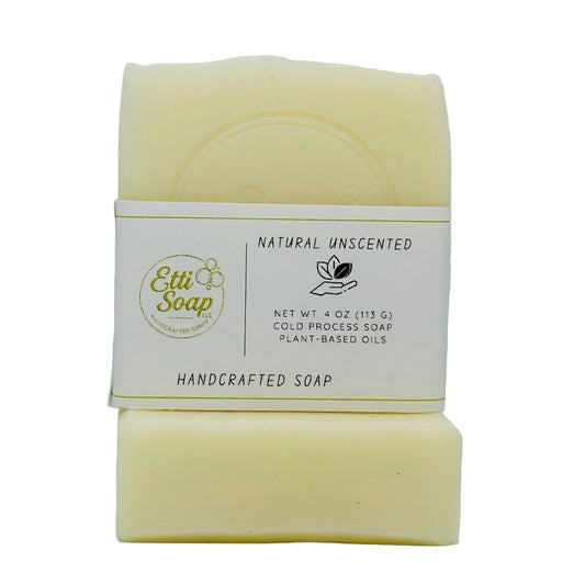 Natural Unscented Soap – Handmade Gentle Cleansing Bar