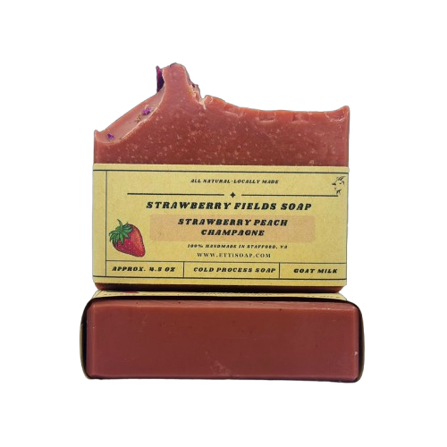 Strawberry Fields Goat Milk Soap | Artisan Soap with a Sweet & Fruity Aroma