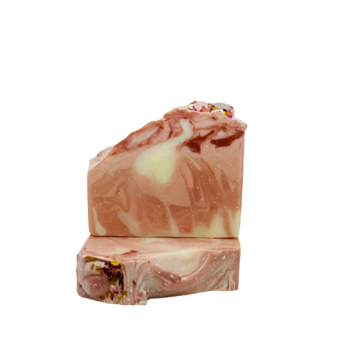 Romantic Tranquility Soap | A Luxurious Valentine’s Day Indulgence with Polished Rose Quartz Crystal