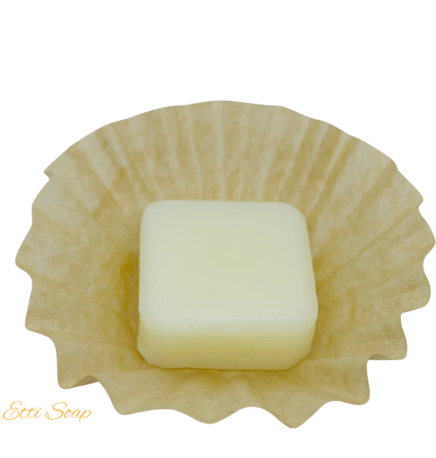 Eco-friendly solid conditioner bar with refreshing peppermint scent and gold Etti Soap label