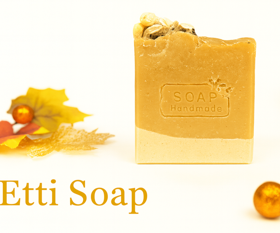 Etti Soap Oatmeal & Honey Bar – Gentle Exfoliating Soap Made in Small Batches