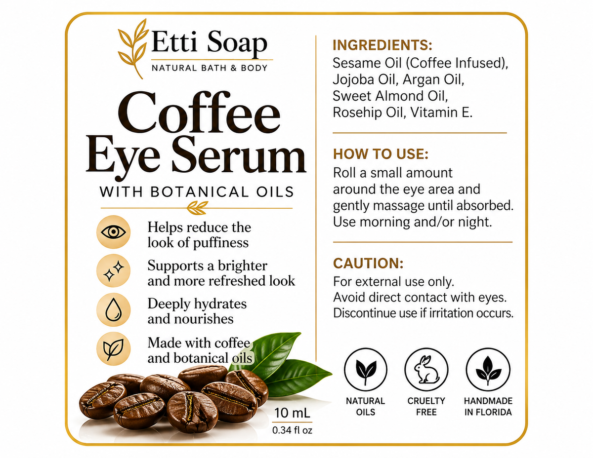 Coffee Eye Serum label