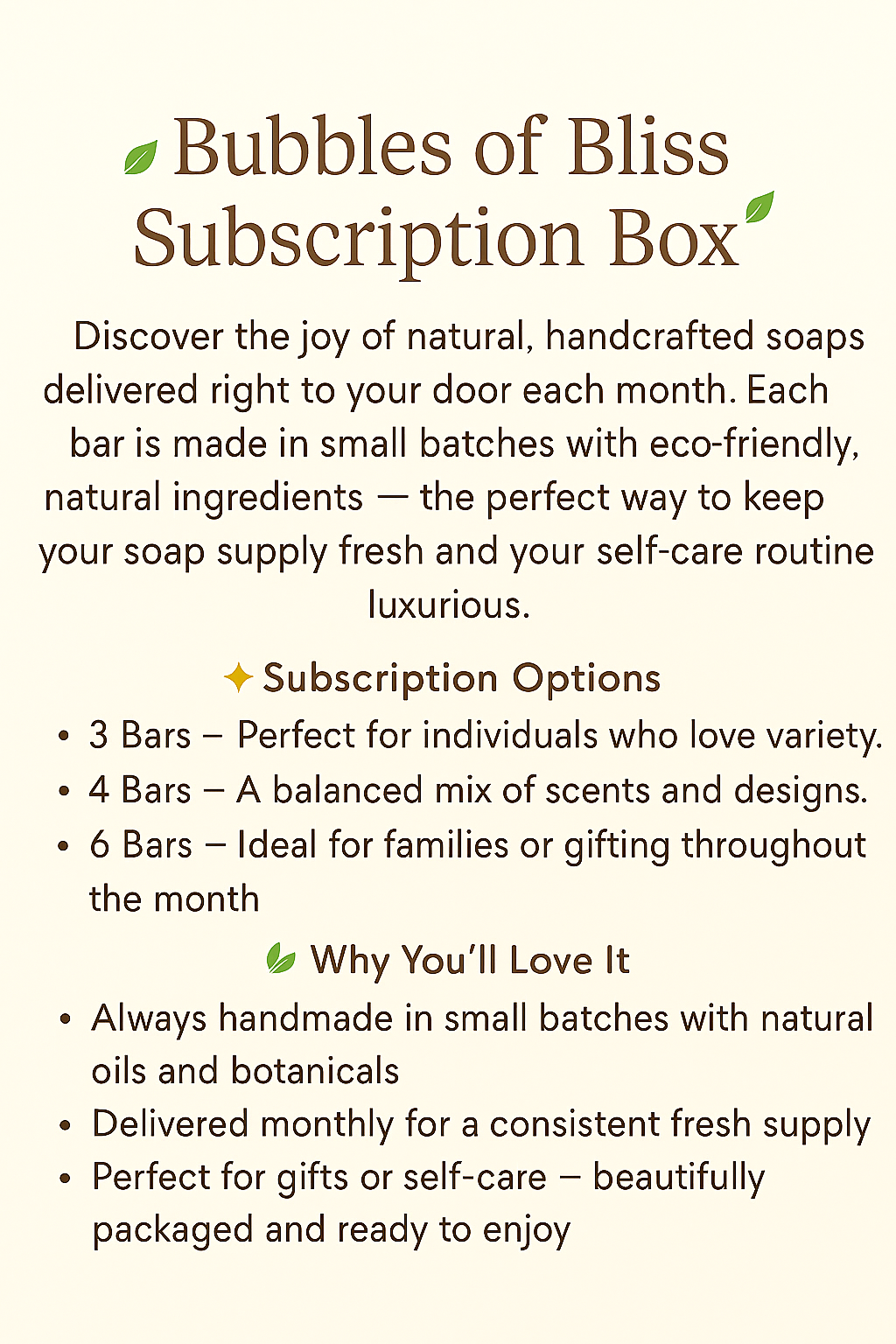 Subscription Box | Artisan Soaps Delivered Monthly