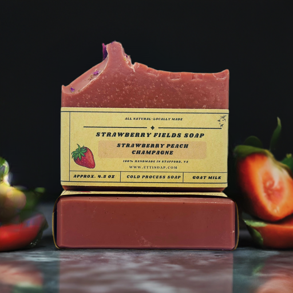 Strawberry Fields Goat Milk Soap | Artisan Soap with a Sweet & Fruity Aroma