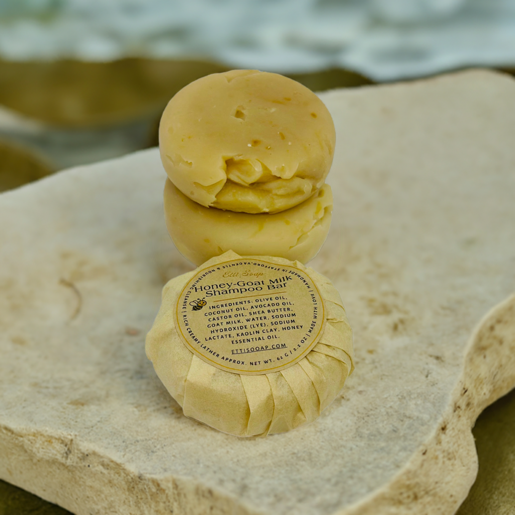 Honey & Goat Milk Shampoo Bar | Gentle & Nourishing Cleanse