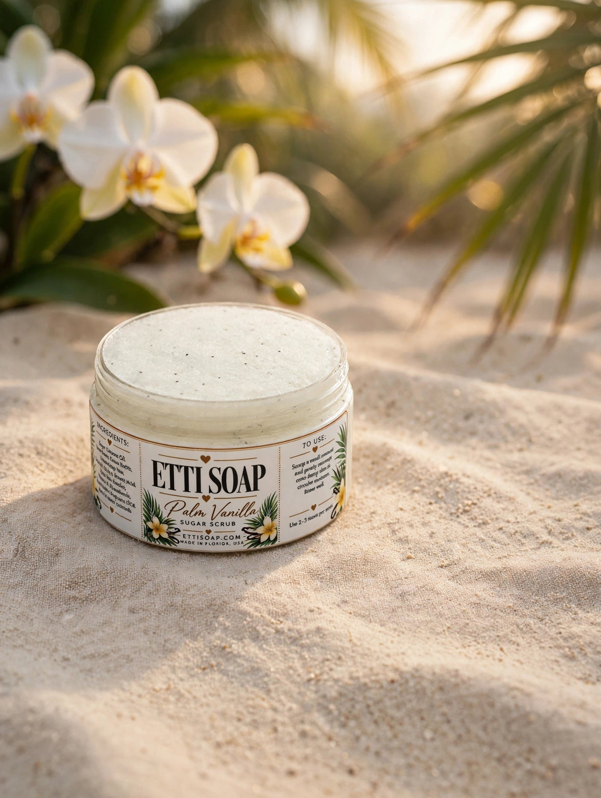 Palm Vanilla Whipped Goat Milk Sugar Scrub