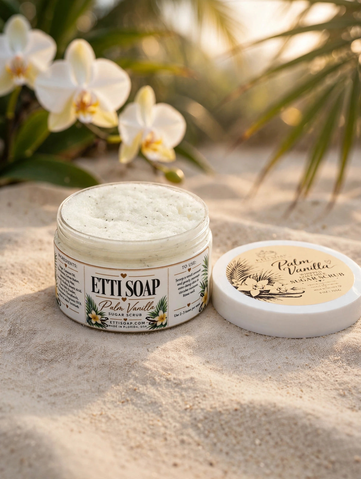 Palm Vanilla Whipped Goat Milk Sugar Scrub