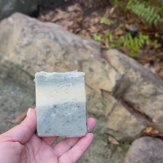 Dead Sea mud vegan soap bar with coconut cream – handmade mineral spa soap 4.5 oz