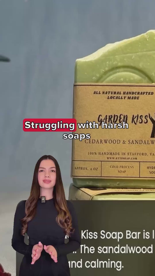 Earthy artisan soap with creamy lather and grounding scent, handcrafted in small batches by Etti Soap.